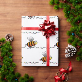 Presente Papel de enrolamento das luzes de Natal