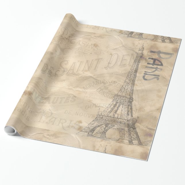 Presente Papel de enrolamento das opções de imagem 1A-1B de (Desenrolado)