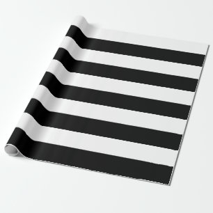 Presente Papel de enrolamento das tiras, brancas e pretas, 