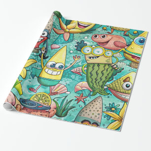 Presente Papel de enrolamento de 76,2 cm x 6 pés (30 "x 6 p