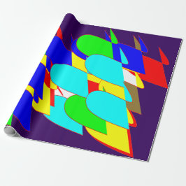 Presente Papel de enrolamento de Abstrato de barra de cores