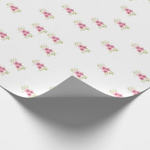 Papel de enrolamento de anêmonas rosa