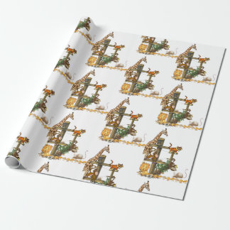 Presente Papel de enrolamento de animais selvagens