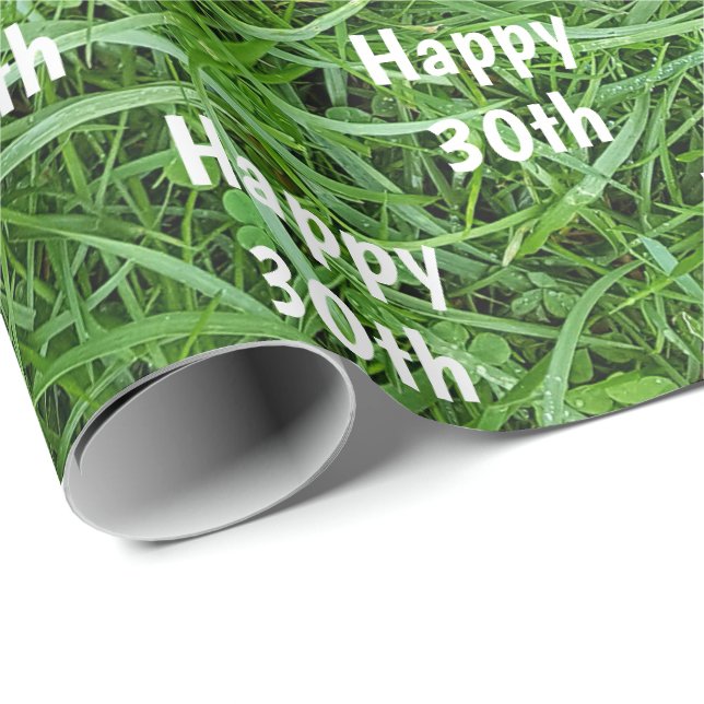 Presente Papel de enrolamento de aniversário de 30 anos de  (Ponta do rolo)