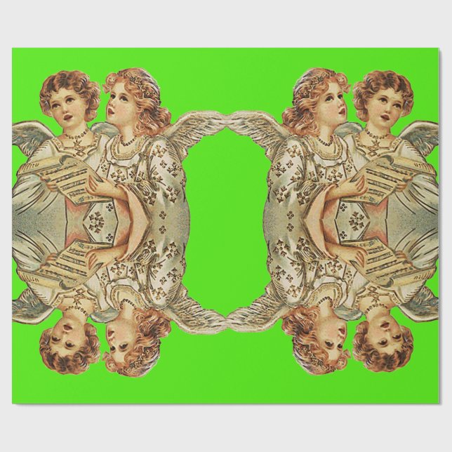 Presente Papel de enrolamento de anjos (Aberto)