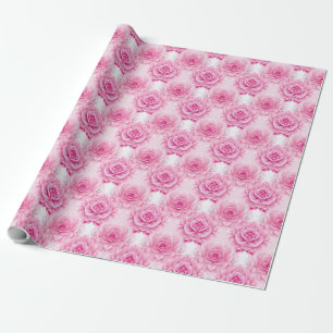 Presente Papel de enrolamento de arte AI, rosado por roscas