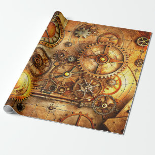 Presente Papel de enrolamento de arte em Steampunk