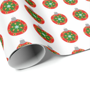 Presente Papel de enrolamento de árvore Bauble