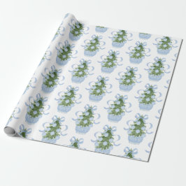 Presente Papel de enrolamento de árvores de Natal da Chinoi