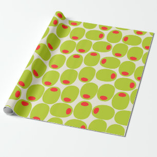 Presente Papel de enrolamento de azeitonas em Cute