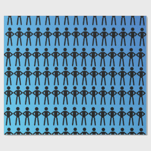 Presente Papel de enrolamento de Black Stick Men