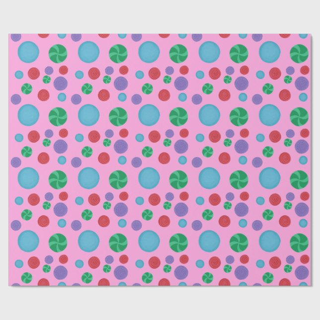 Presente Papel de enrolamento de Bolinhas Dimensionais Colo (Aberto)