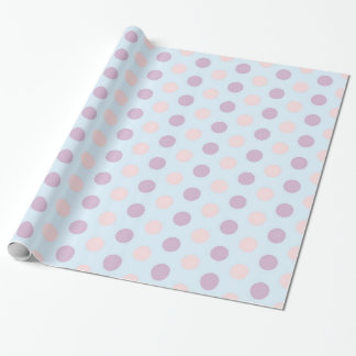 Presente papel de enrolamento de bolinhas pastel