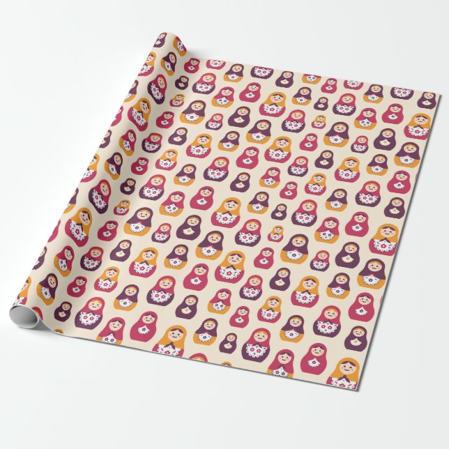 Presente Papel de enrolamento de bonecas (Desenrolado)