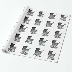 Presente Papel de enrolamento de Carruagem de bebê inspirad