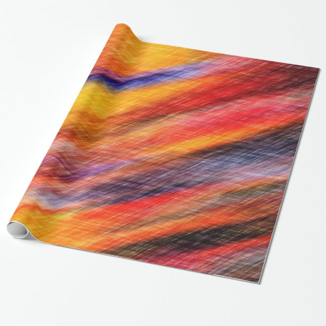 Presente Papel de enrolamento de cor abstrato sunset (Desenrolado)
