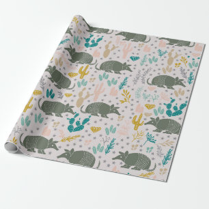 Presente Papel de enrolamento de Cute Armadillo