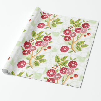 Presente Papel de enrolamento de Design Cherry Blosson