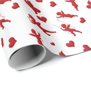 Presente Papel de enrolamento de Dias de os namorados e Cup
