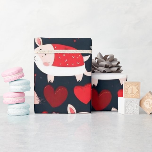 Presente Papel de enrolamento de dias de os namorados verme (Chá de bebê)