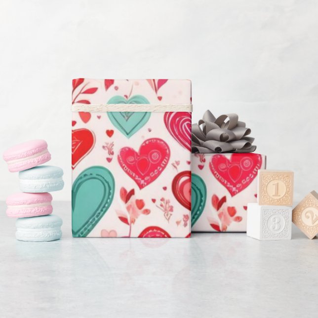 Presente Papel de enrolamento de dias de os namorados verme (Chá de bebê)