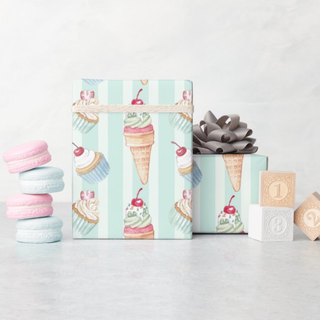 Presente Papel de enrolamento de doces ameaças (Chá de bebê)