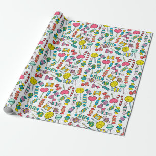 Presente Papel de enrolamento de doces ameaças