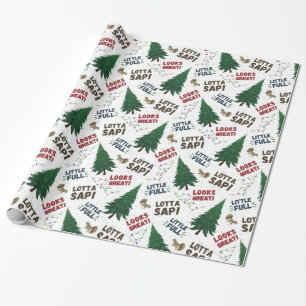Presente Papel de enrolamento de férias de Natal