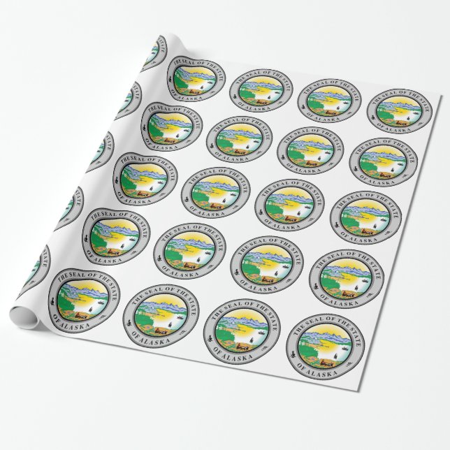 Presente Papel de enrolamento de focas do Alaska State (Desenrolado)
