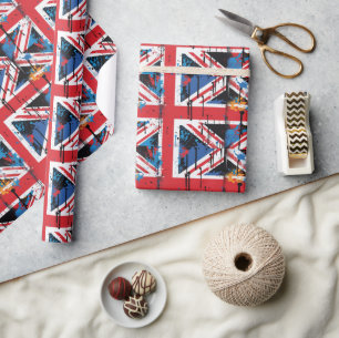 Presente Papel de enrolamento de Grafites de bandeira britâ