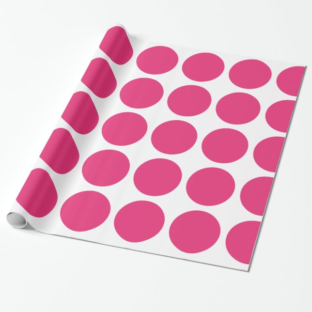 Presente Papel de enrolamento de grandes Bolinhas (Desenrolado)