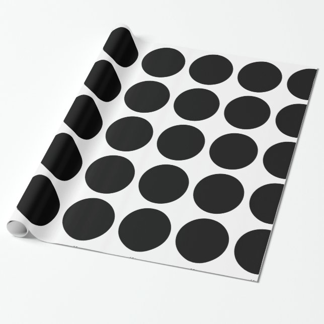 Presente Papel de enrolamento de grandes Bolinhas (Desenrolado)