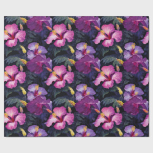 Presente Papel de enrolamento de Hibiscus com Aquarela