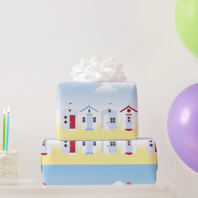 Presente Papel de enrolamento de huts de praia (Criador carregado)