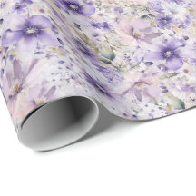 Papel de enrolamento de jardins roxos