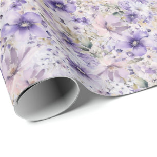 Presente Papel de enrolamento de jardins roxos