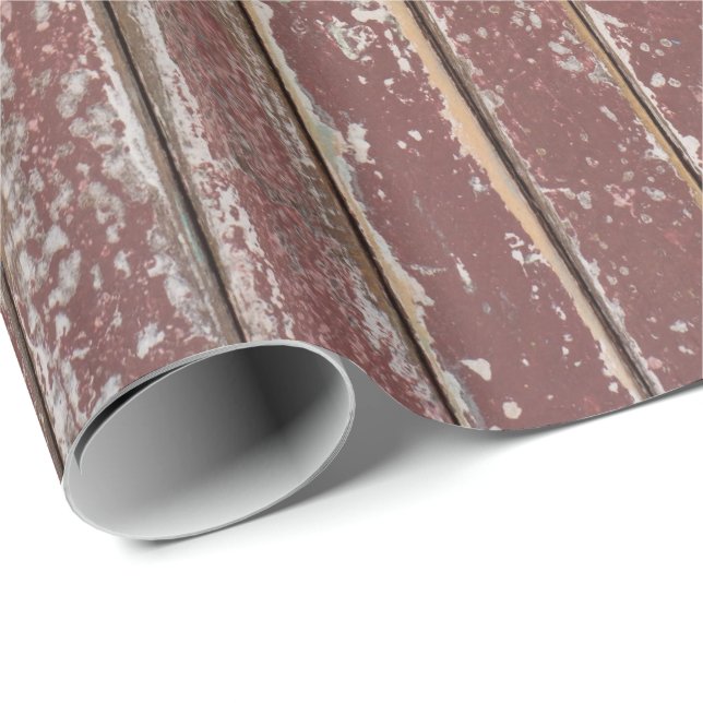 Presente Papel de enrolamento de madeira marrom (Ponta do rolo)