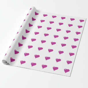 Presente Papel de enrolamento de matérias de cor rosa, 30 e