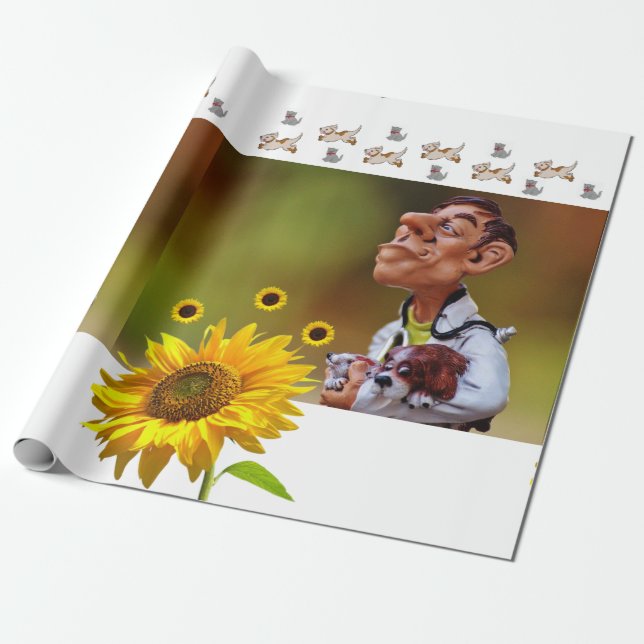 Presente Papel de enrolamento de matérias de girassol-veter (Desenrolado)