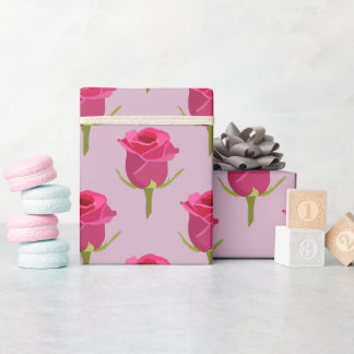 Presente Papel de enrolamento de Namorados rosa rosa rosa r