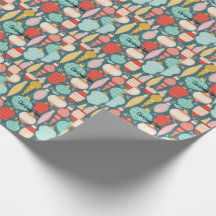 Papel de enrolamento de natais vintages