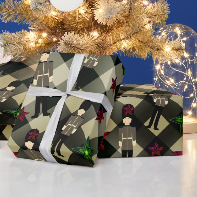 Presente Papel de enrolamento de Natal do Soldado Britânico (Feriados)
