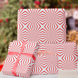 Presente Papel de enrolamento de Natal em Abstrato branco e