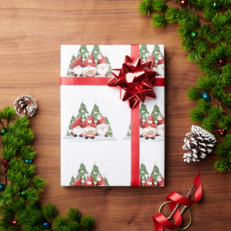 Presente Papel de enrolamento de Natal Gnomo