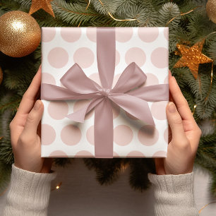 Presente Papel de enrolamento de Natal para Bolinhas Rosa M
