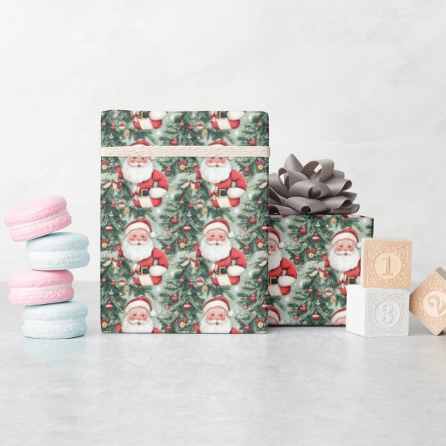 Presente Papel de enrolamento de Natal para Papais noeis Vi (Chá de bebê)