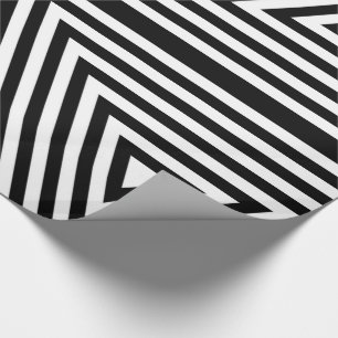 Presente Papel de enrolamento de Ouros de Stripes Brancas N