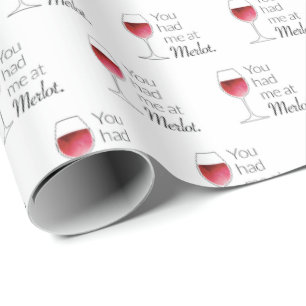 Presente Papel de enrolamento de padrão de vinho tinto