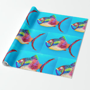 Presente Papel de enrolamento de peixes