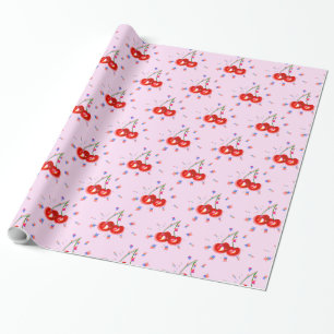 Presente Papel de enrolamento de Pop de cereja